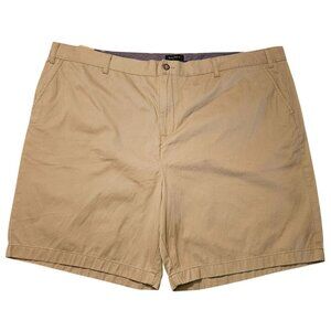 Size 54 Nautica Mens Khaki Cotton Deck Shorts 9" Inseam, 16" Rise